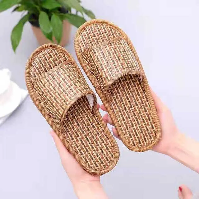 Rattan Slider Sandals
