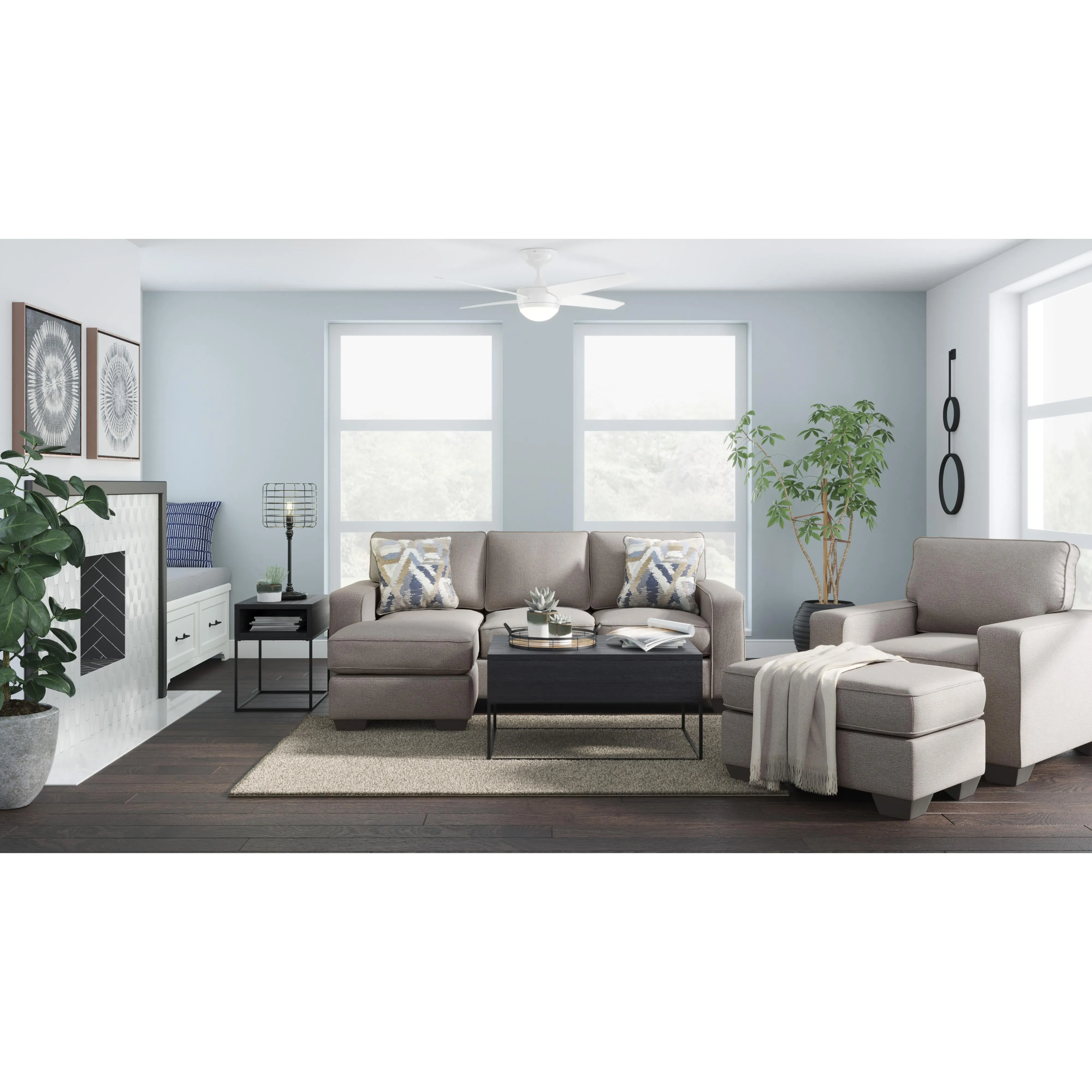 Signature Design by Ashley Greaves Fabric Sectional 5510418
