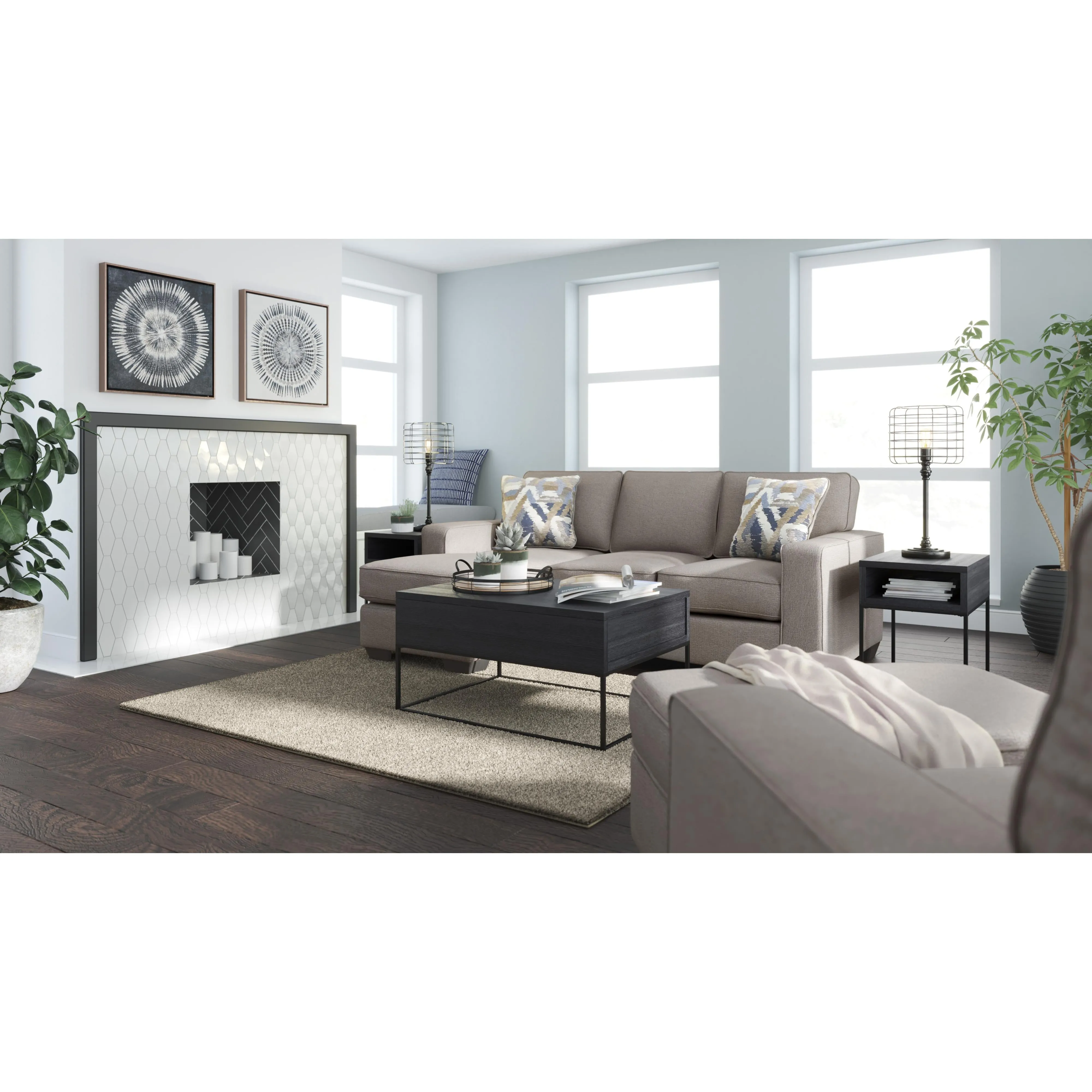 Signature Design by Ashley Greaves Fabric Sectional 5510418