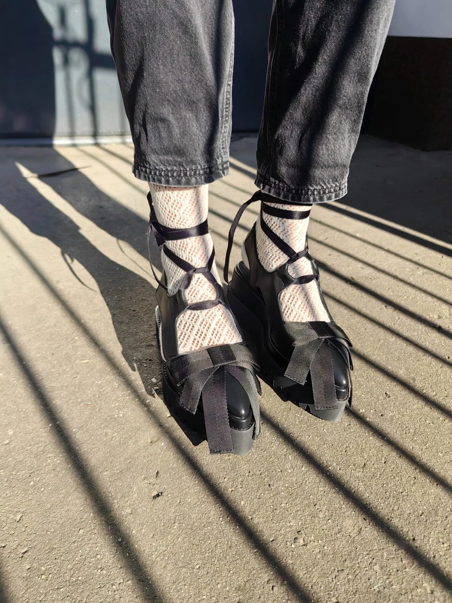 Spring Promise black leather shoes