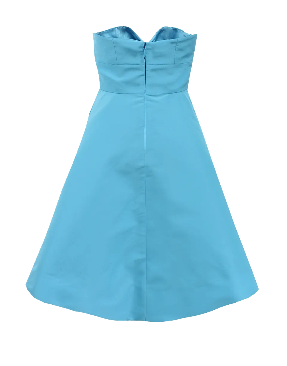 Strapless Faille A-Line Dress