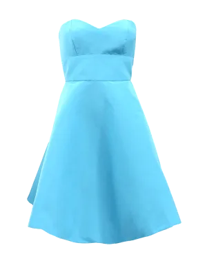 Strapless Faille A-Line Dress