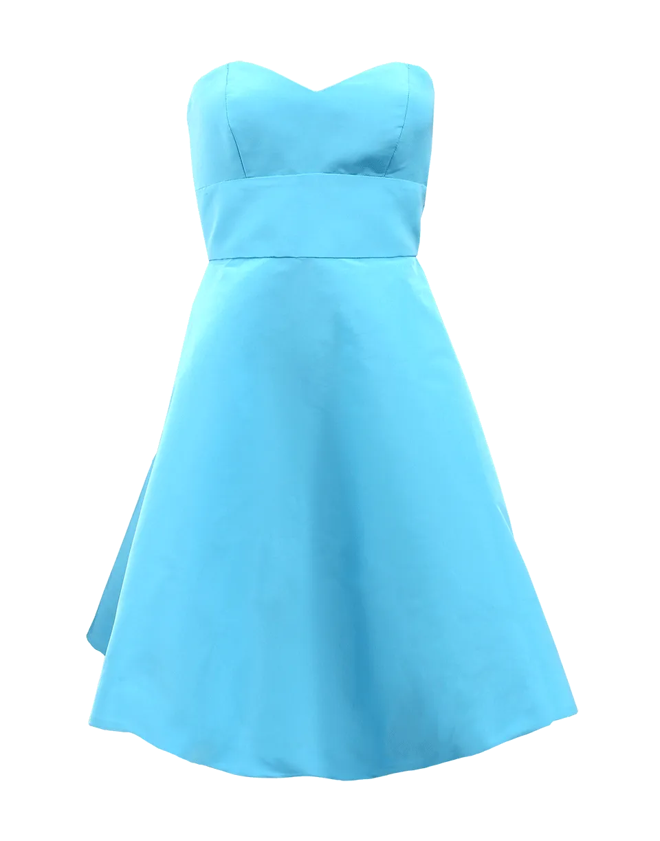 Strapless Faille A-Line Dress