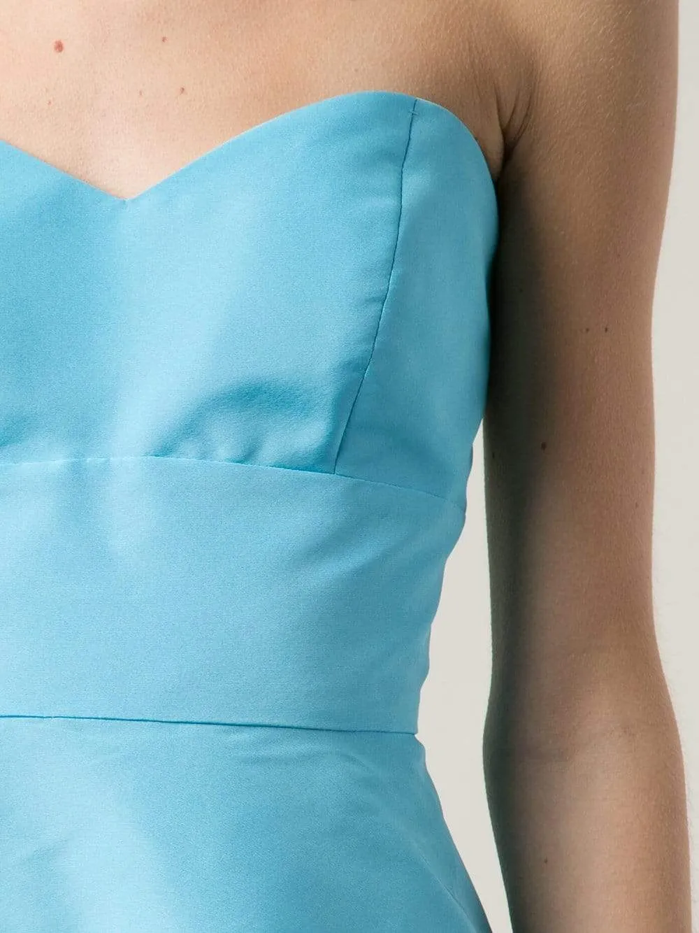Strapless Faille A-Line Dress