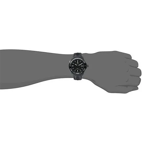TAG Heuer Men's WAK2180.FT6027 Aquaracer Analog Display Swiss Automatic Black Watch