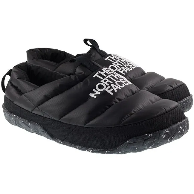 The North Face Mens Nuptse Winter Mules Black White