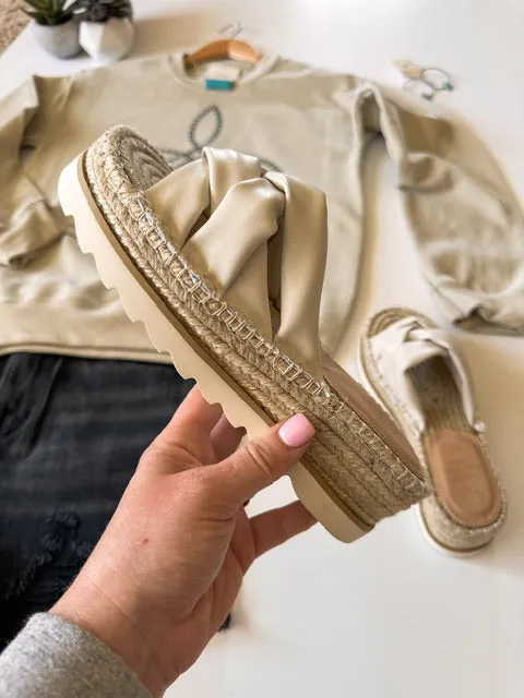 The Rebel Woven Platform Sandals