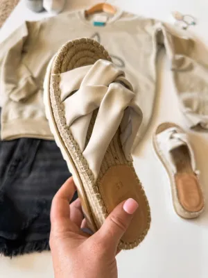 The Rebel Woven Platform Sandals