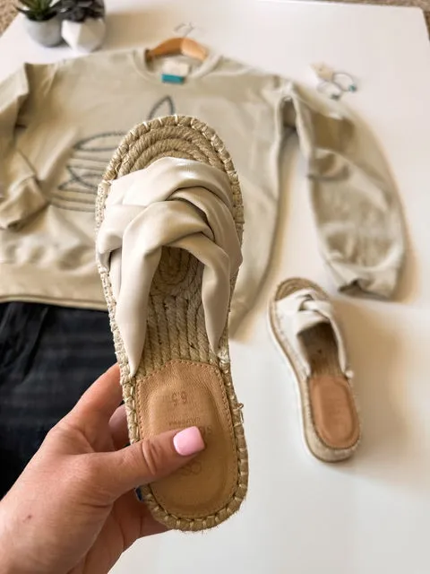 The Rebel Woven Platform Sandals