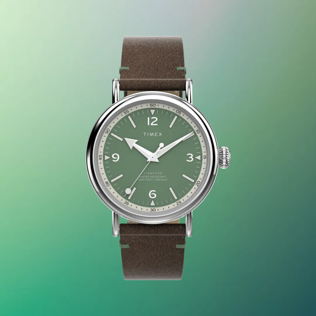 Timex Standard 40mm Eco-Friendly Leather Strap Watch