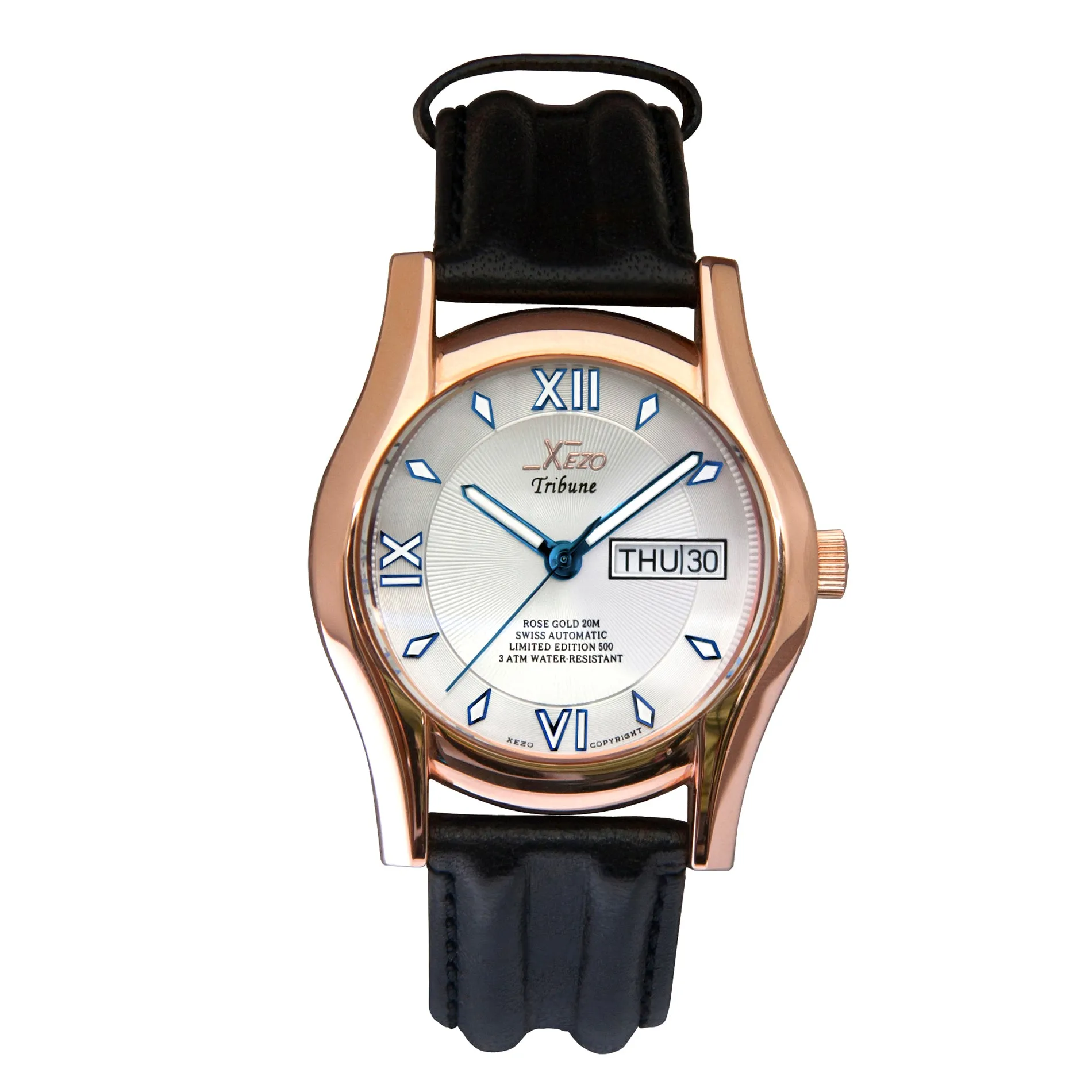 Tribune 2121 RG Sterling Silver and 18K Rose Gold