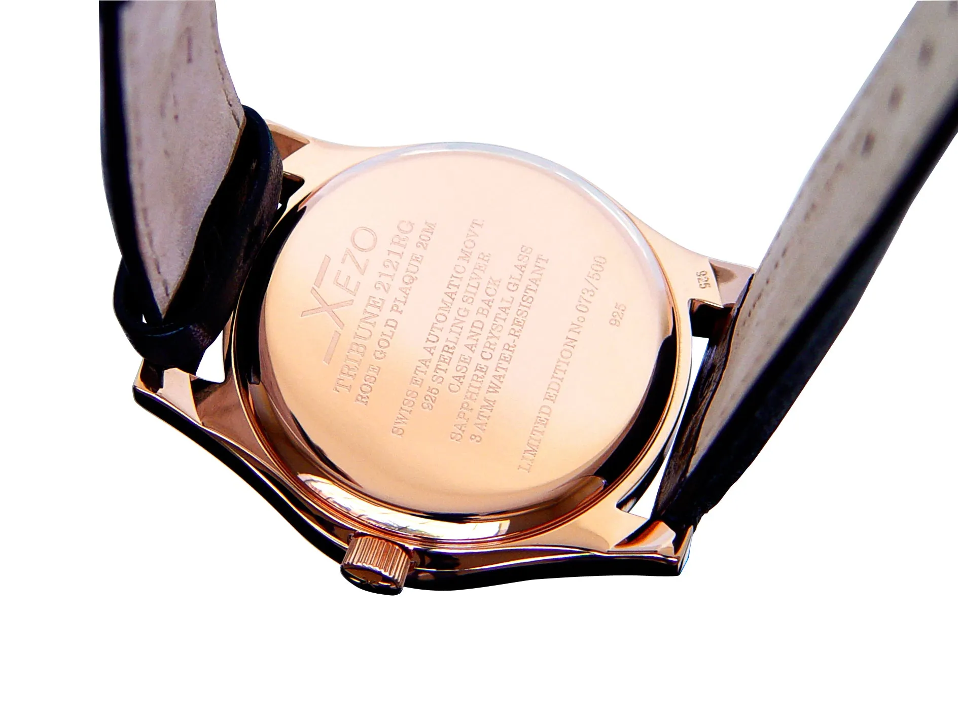 Tribune 2121 RG Sterling Silver and 18K Rose Gold