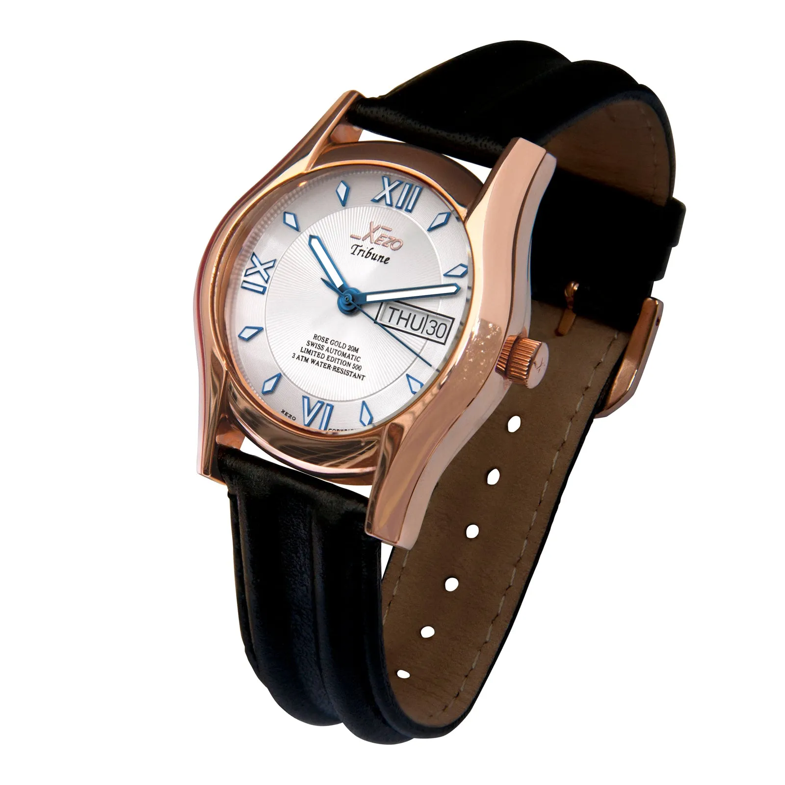 Tribune 2121 RG Sterling Silver and 18K Rose Gold