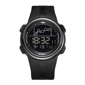 V2A Digital 5ATM Waterproof Sports Watch for Men with Stopwatch, Backlight and Alarm | Dial Size - 47 mm