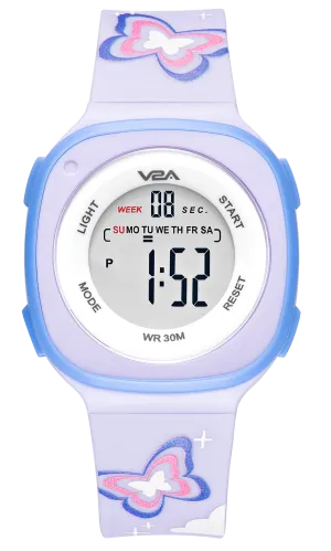 V2A Digital Watch for Girls – Kids Between 4 to 14 Years of Age Multi-Functional 30 M Waterproof Digital Sports Watches for Girls | Digital Watch for Girls age 4 5 6 7 8 9