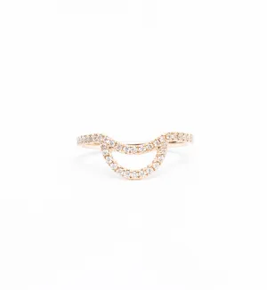 White Diamond Eleonore Pavé Helios Band