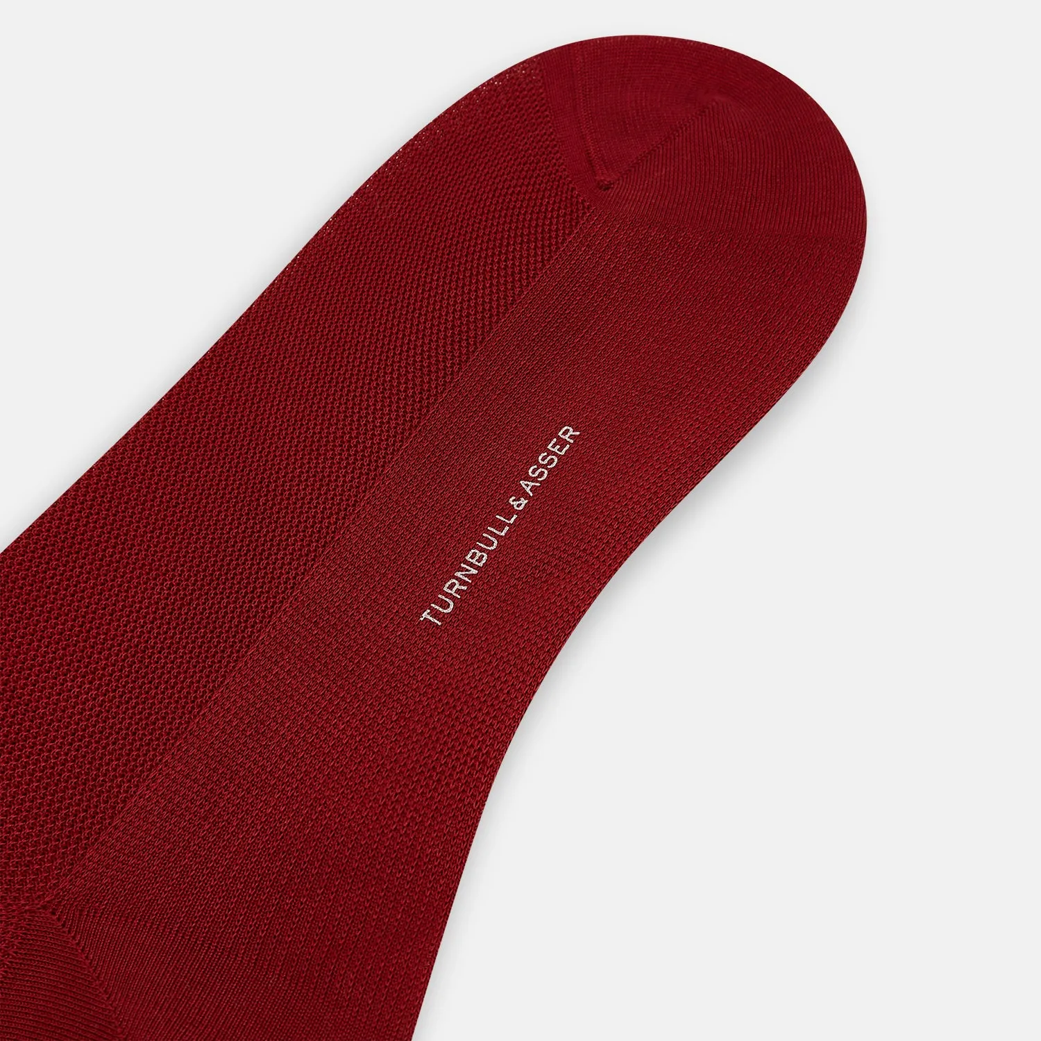 Wine Micro Knit Mid-Length Socks