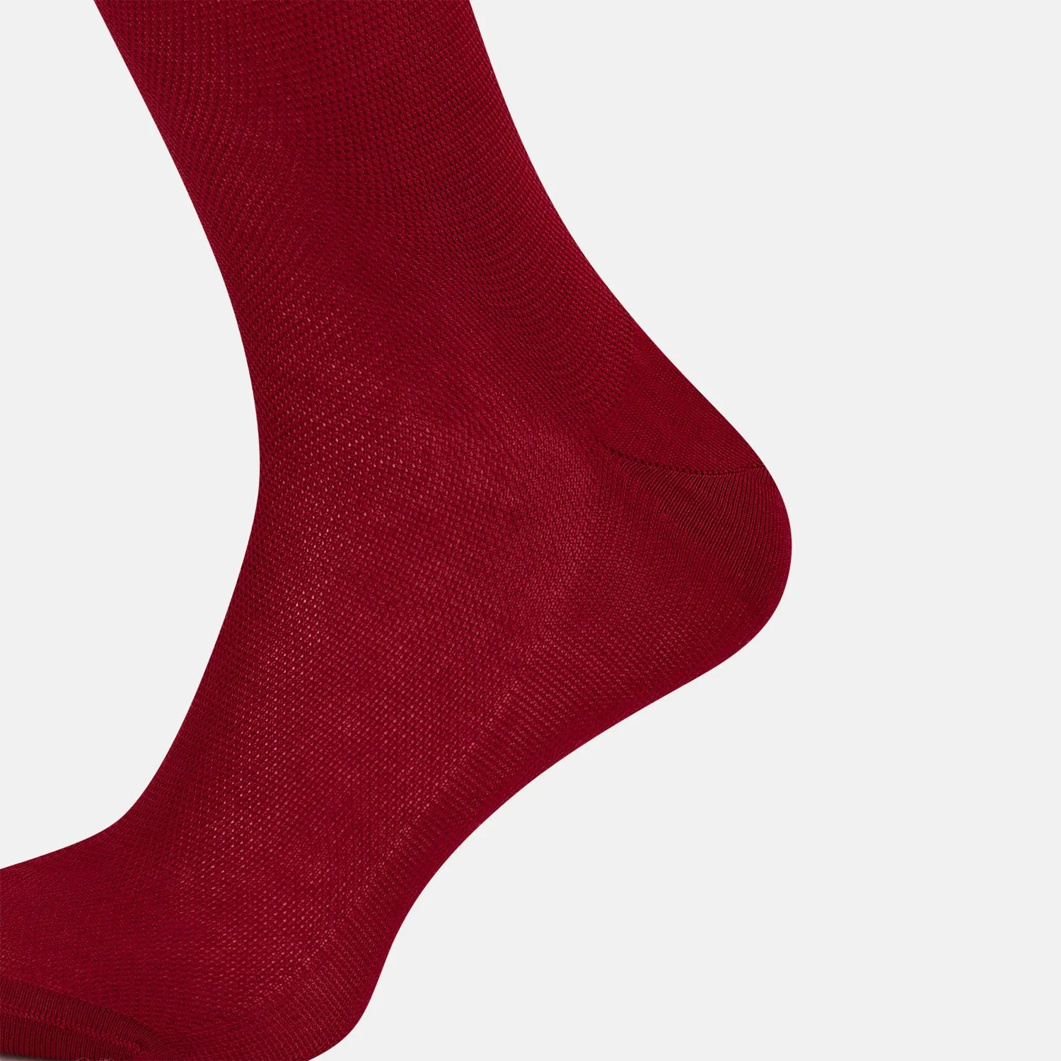 Wine Micro Knit Mid-Length Socks