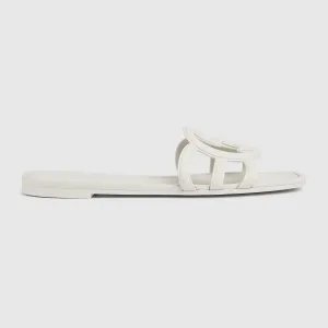 Women's Interlocking rubber G slide sandal