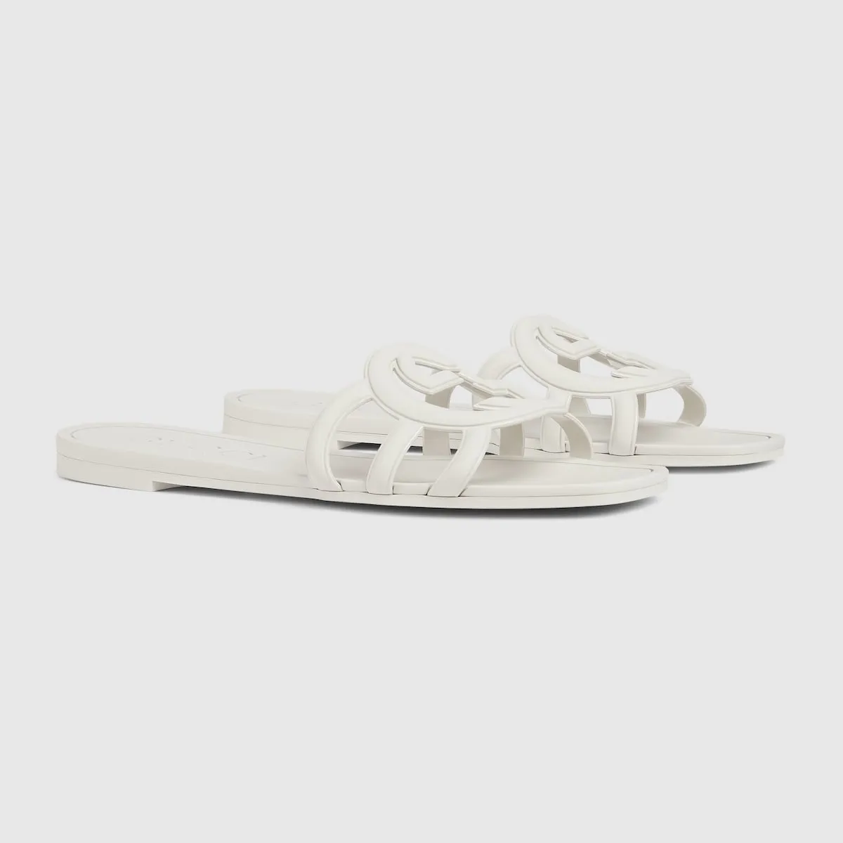 Women's Interlocking rubber G slide sandal