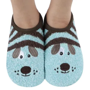 Womens Puppy Animal Mary Jane Slippers