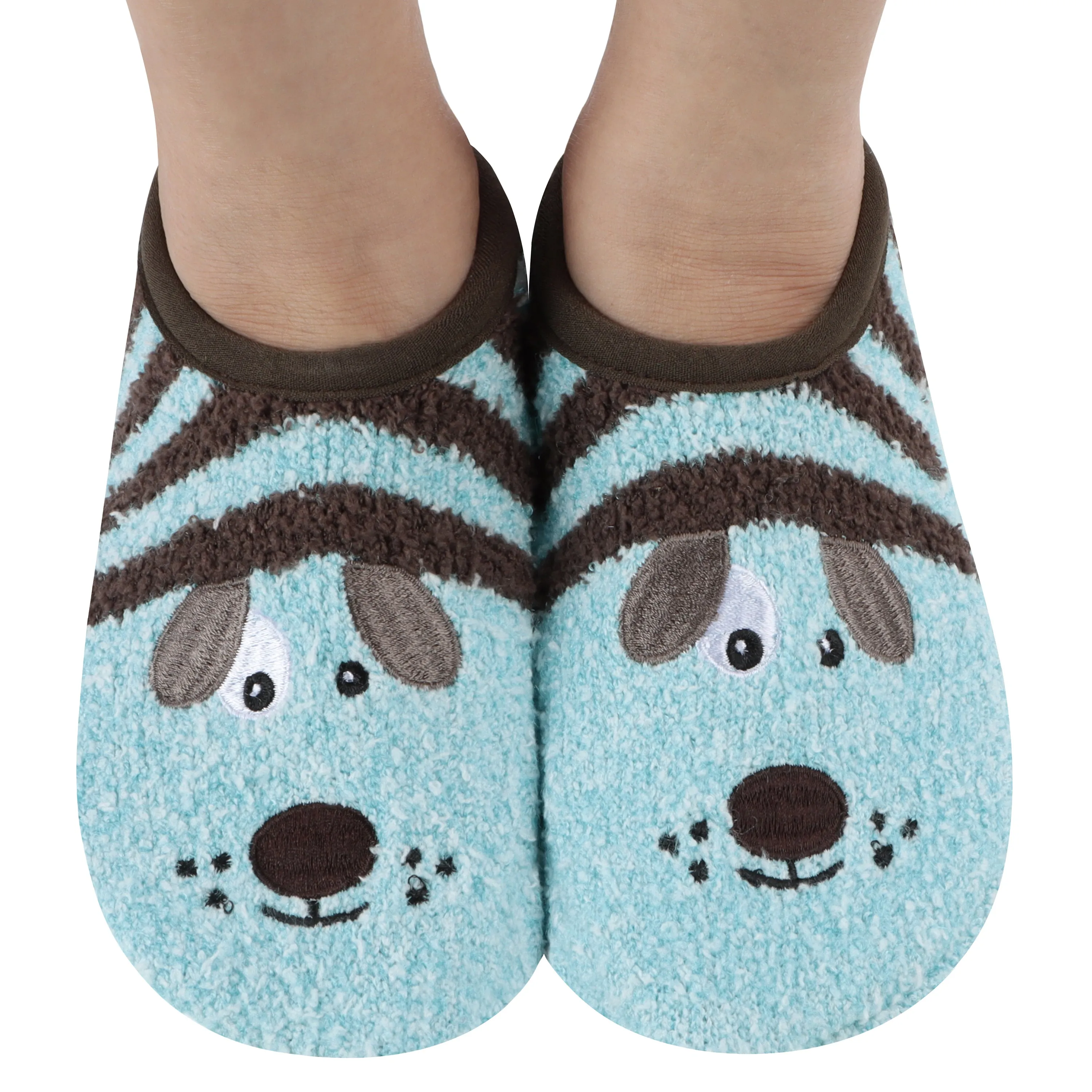 Womens Puppy Animal Mary Jane Slippers