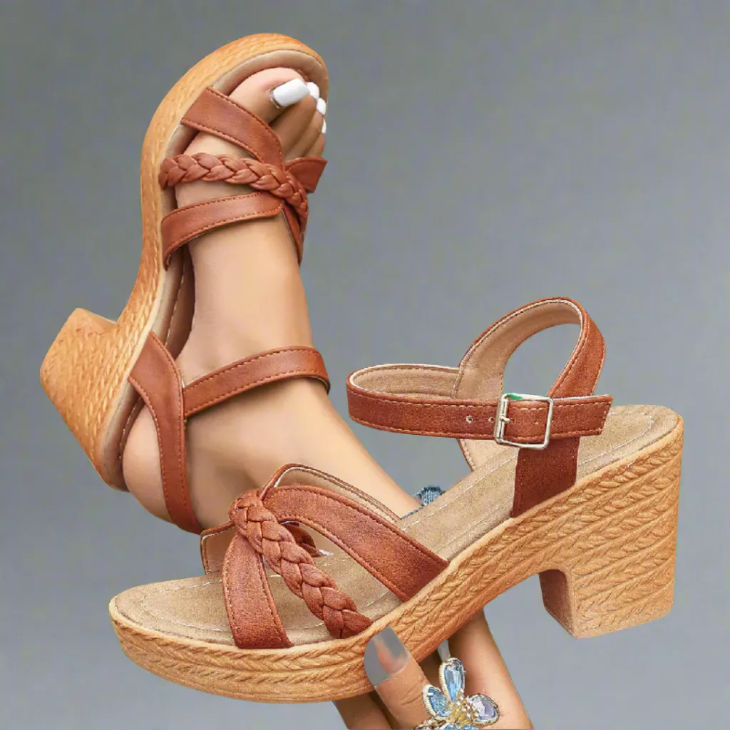 Zephira | Fashionable Gladiator Sandals with High Heels for Summer